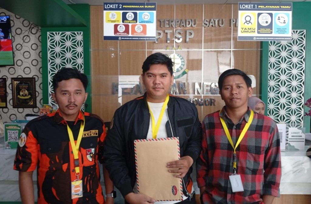 SAPMA PP Laporkan Dugaan Penyimpangan Dana Hibah KNPI Kabupaten Bogor ke Kejari