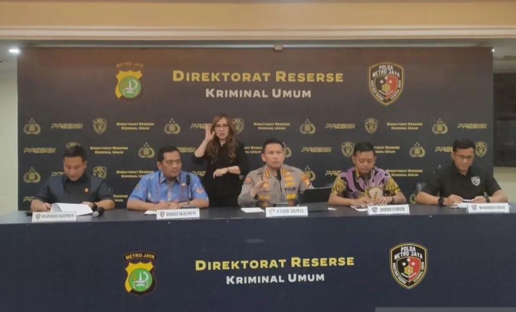 Sembilan Tersangka Penyebar Konten Provokatif dan Hoaks Ditahan Polda Metro Jaya