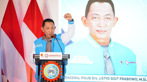 Peresmian KSPSI, Lemkapi Soroti Komitmen Kapolri Perjuangkan Kesejahteraan Buruh