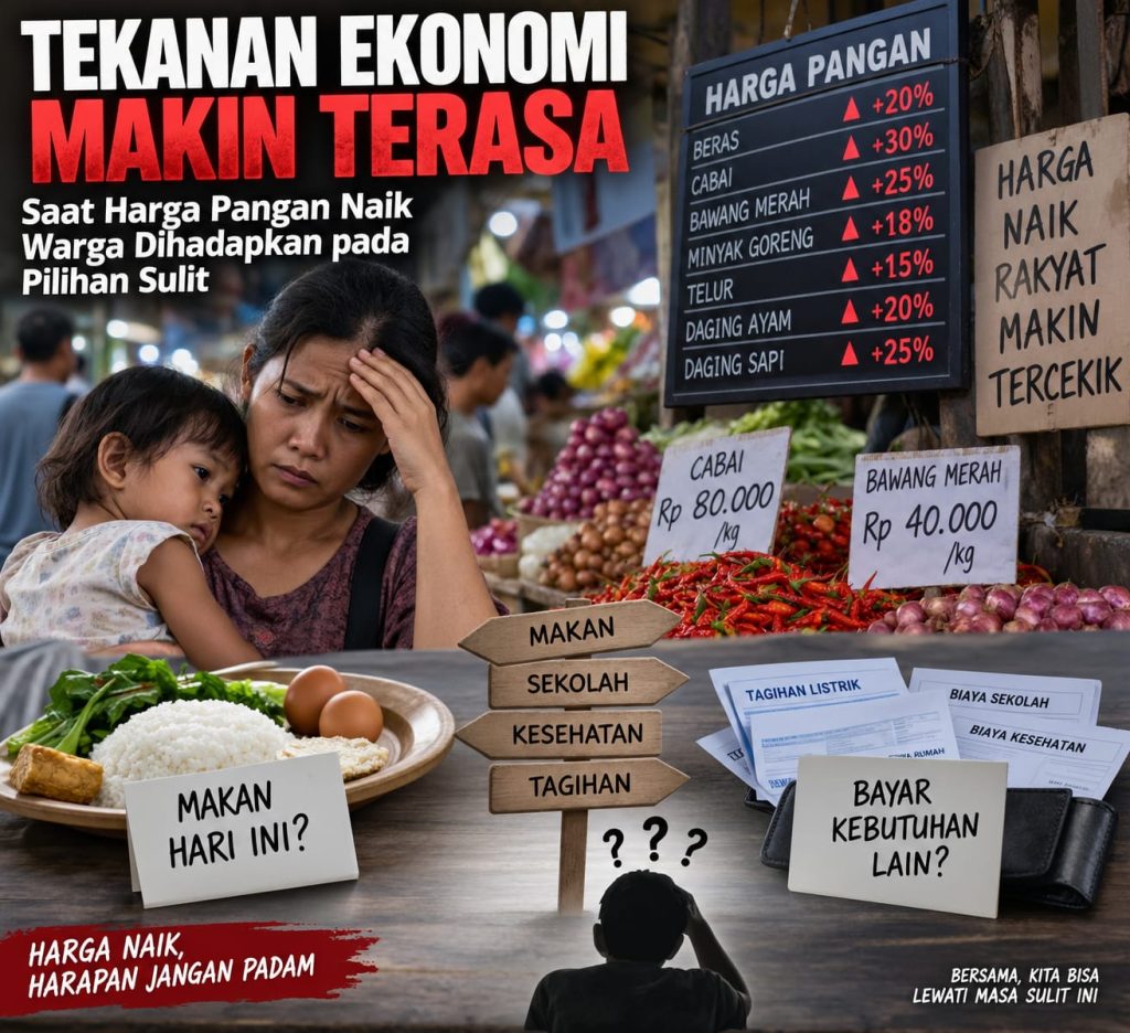 Harga Beras Naik, Jutaan Warga Berpenghasilan Rendah Dihadapkan pada Tekanan Ekonomi
