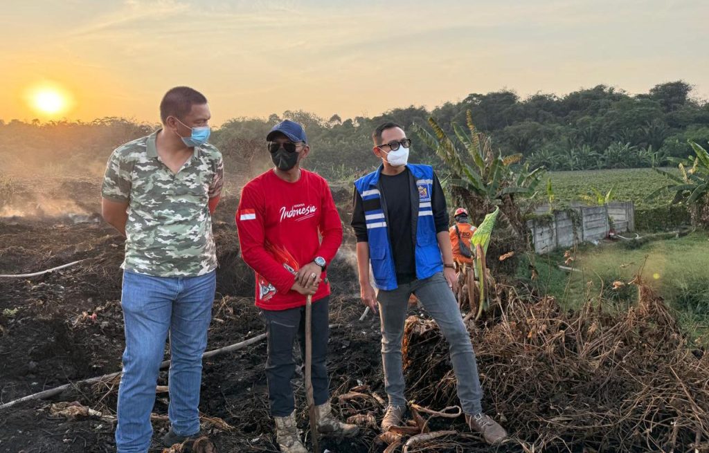 Kebakaran TPA Galuga, Hiswana Migas Bogor Salurkan Pompa Air dan Bantuan Logistik