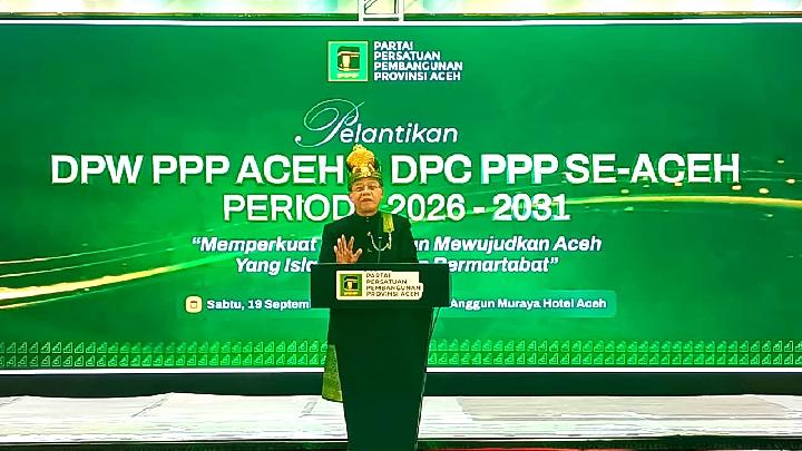 Ketum PPP Mardiono Minta SDA Aceh Dikelola untuk Kesejahteraan Rakyat