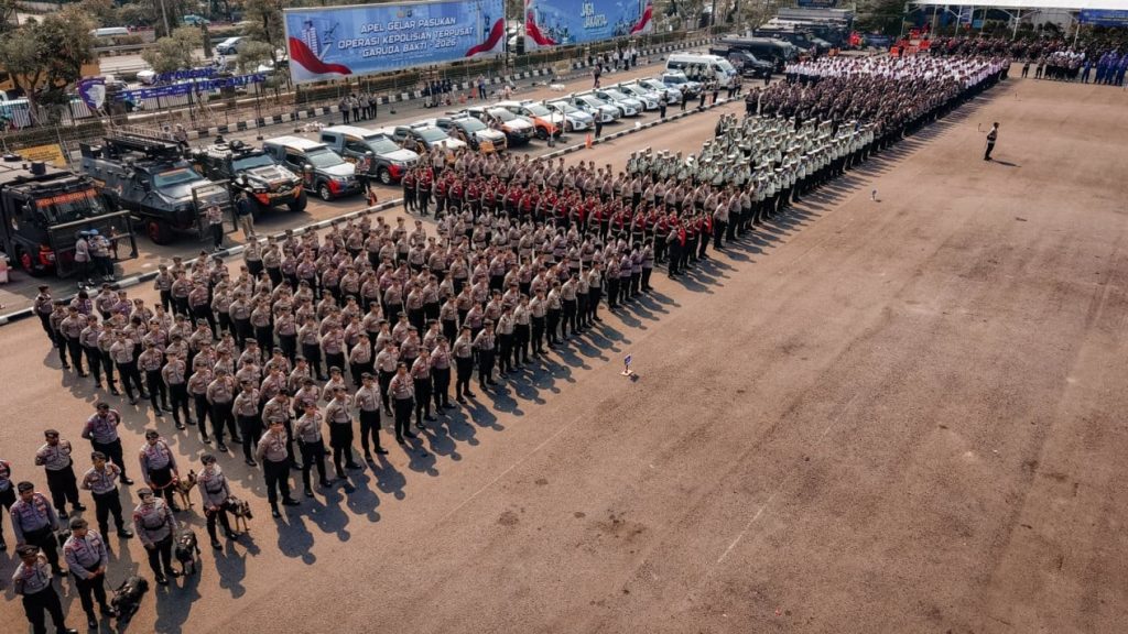3.983 Personel Gabungan Dikerahkan Amankan 47 Demo dan Final Indonesia vs Thailand