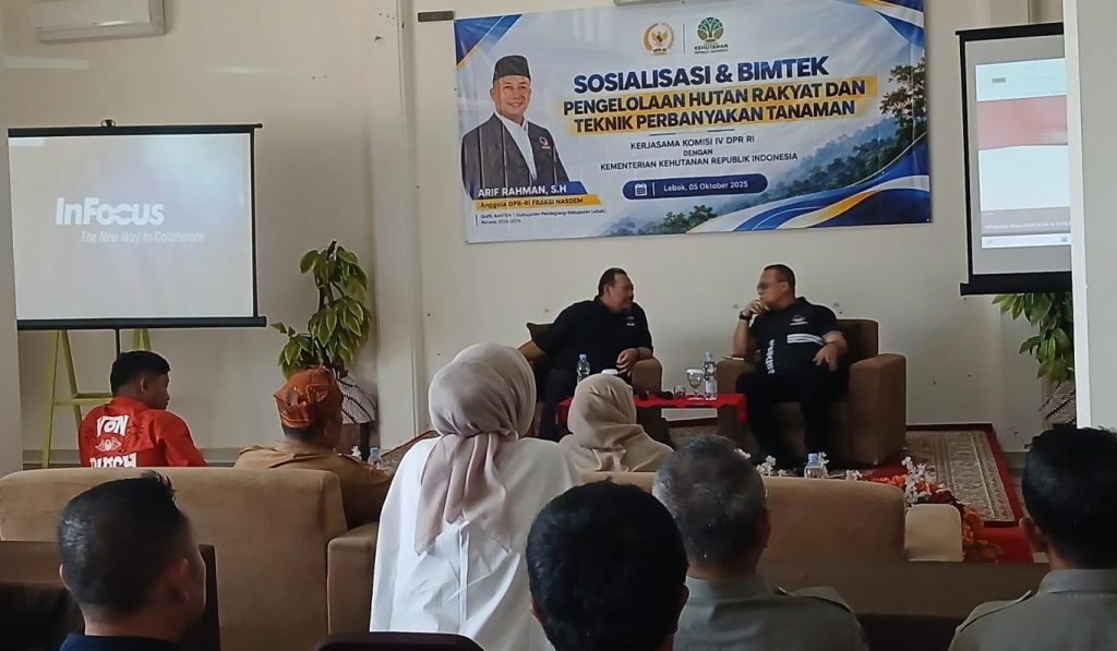 Arif Rahman Gelar Bimtek Hutan Rakyat dan Perbanyakan Tanaman di Bayah