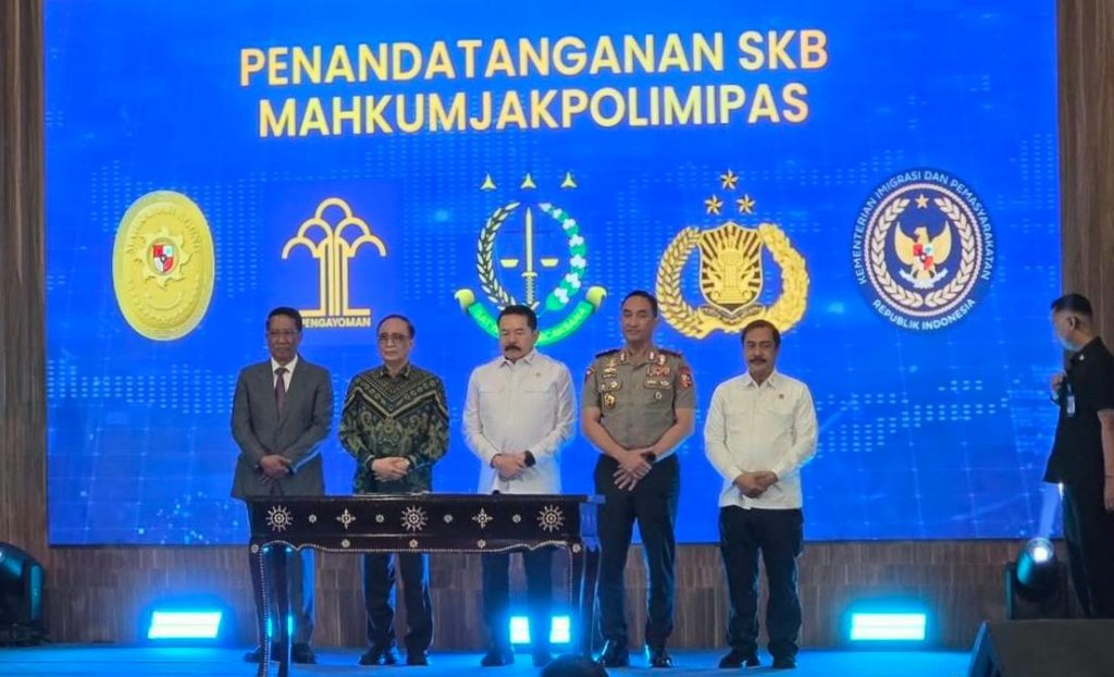 Lima Pimpinan Lembaga Hukum Teken SKB Sinkronisasi KUHP dan KUHAP